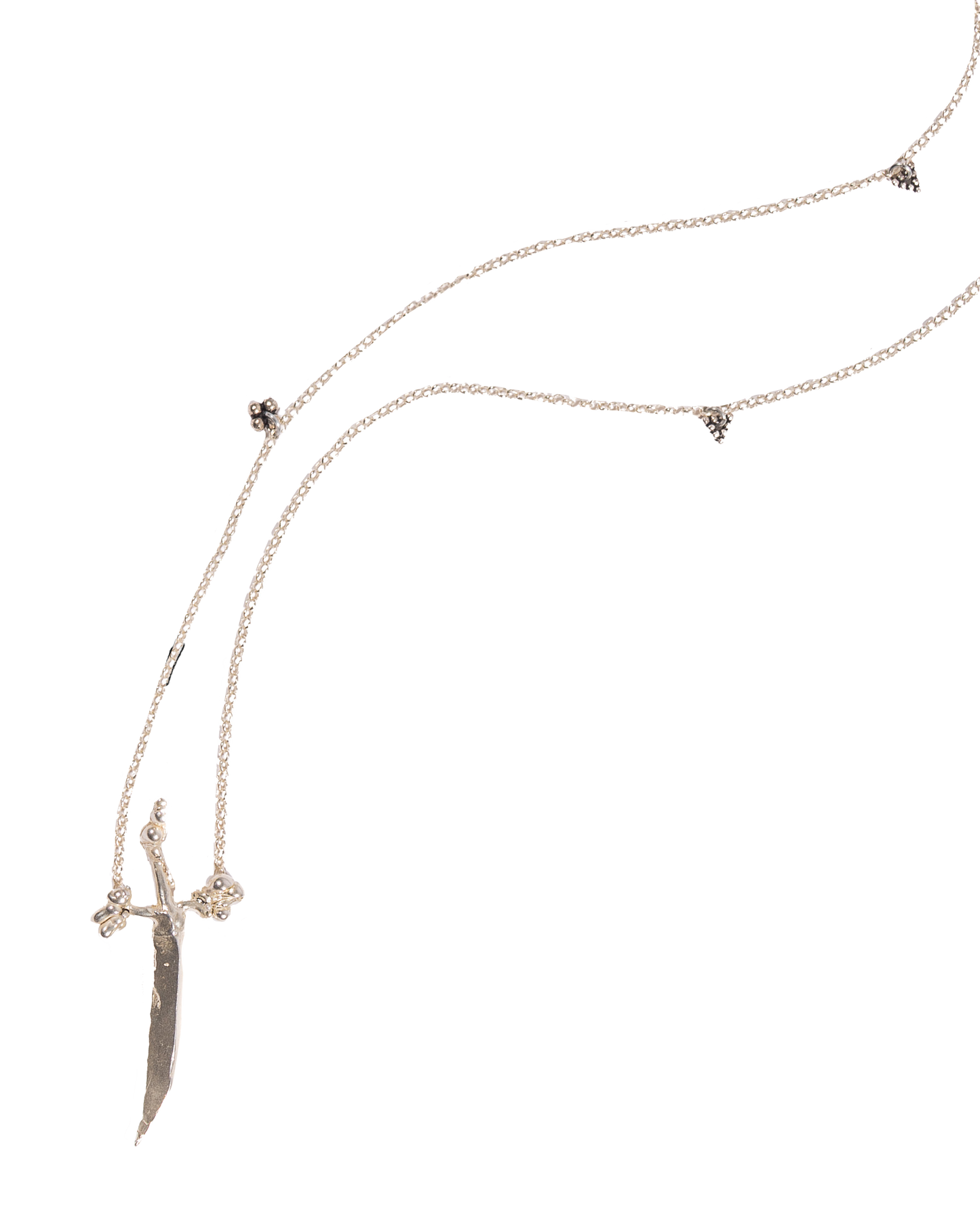 Silver Sword necklace - belt