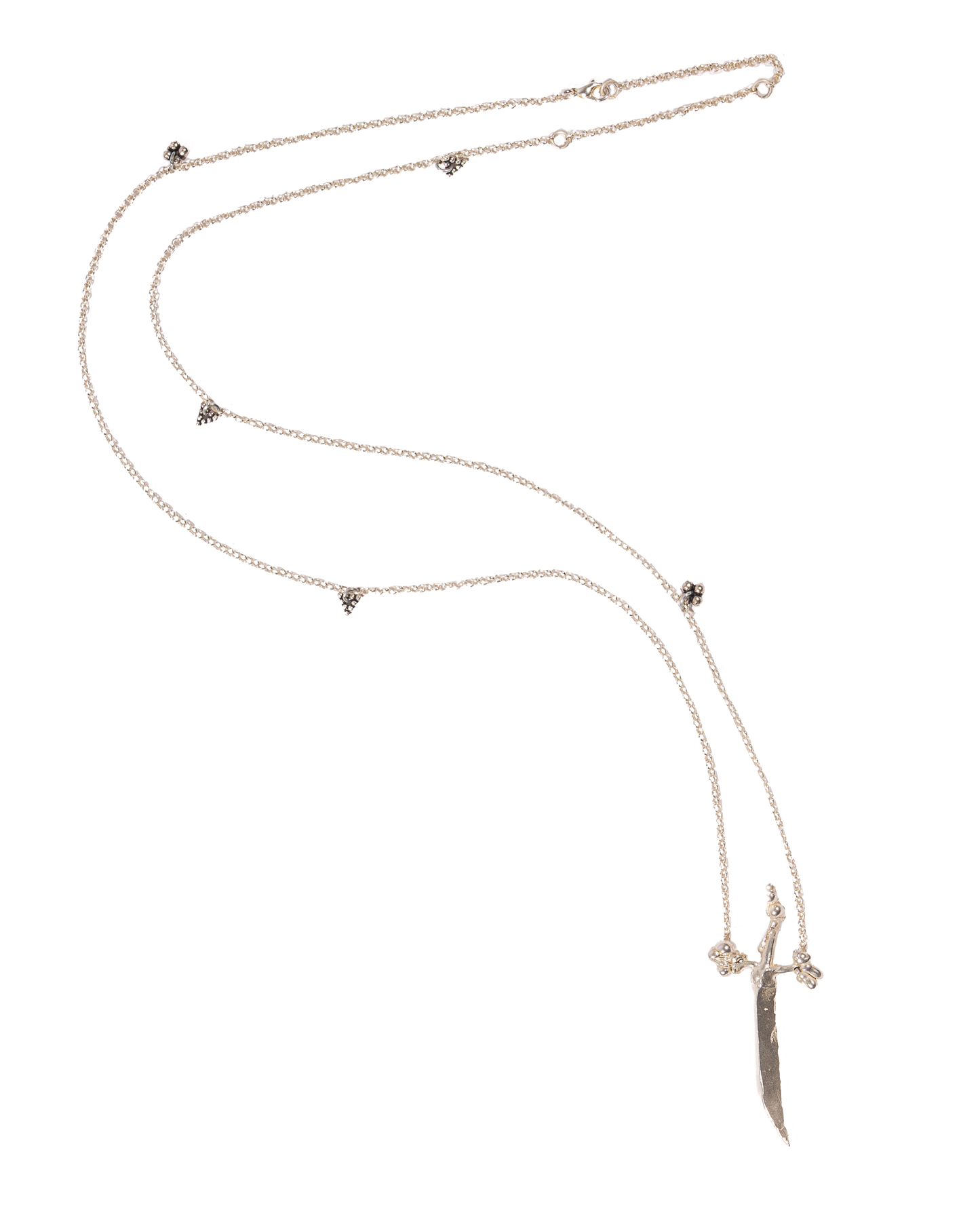 Silver Sword necklace - belt