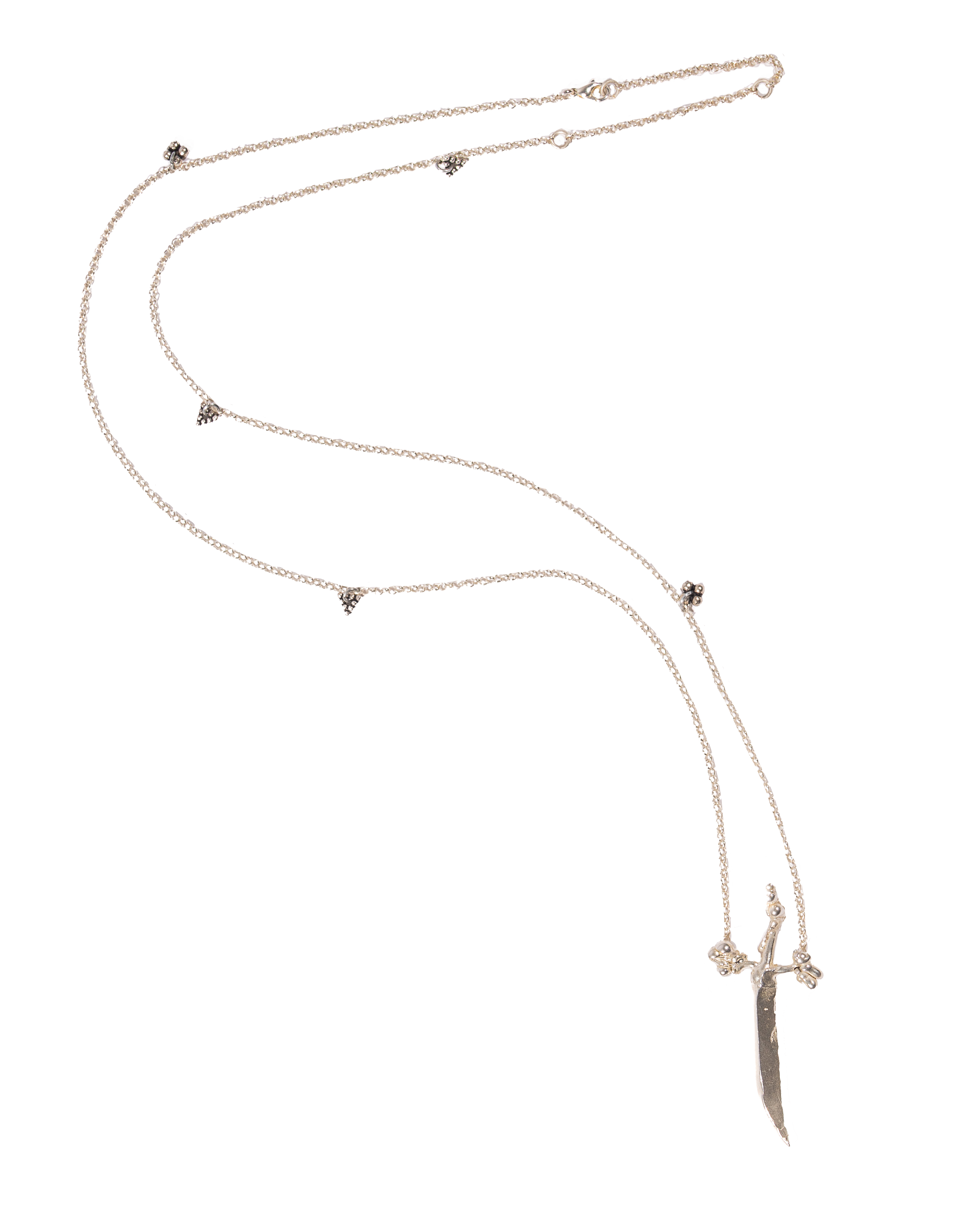 Silver Sword necklace - belt