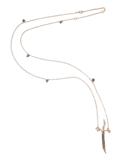 Silver Sword necklace - belt