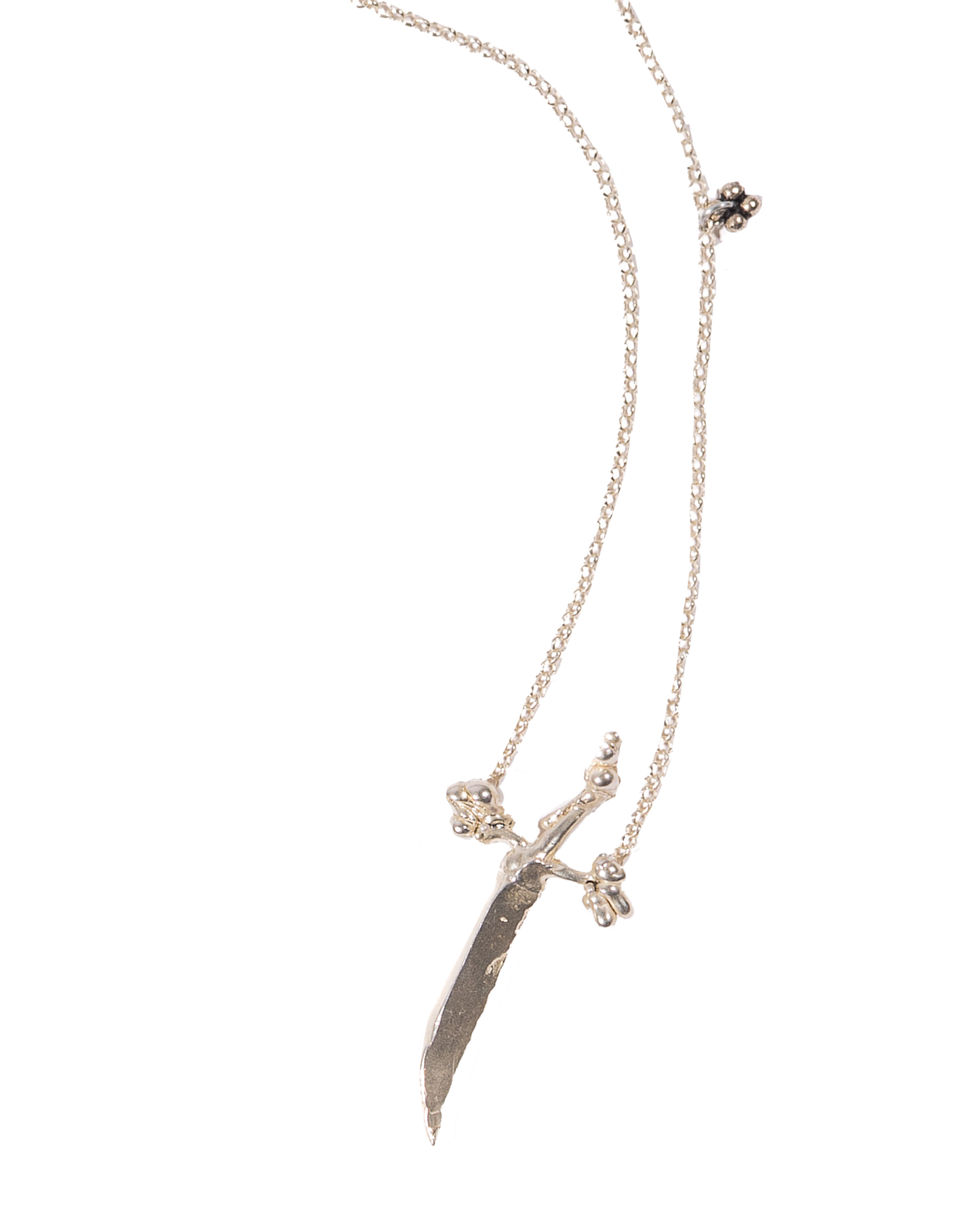 Silver Sword necklace - belt