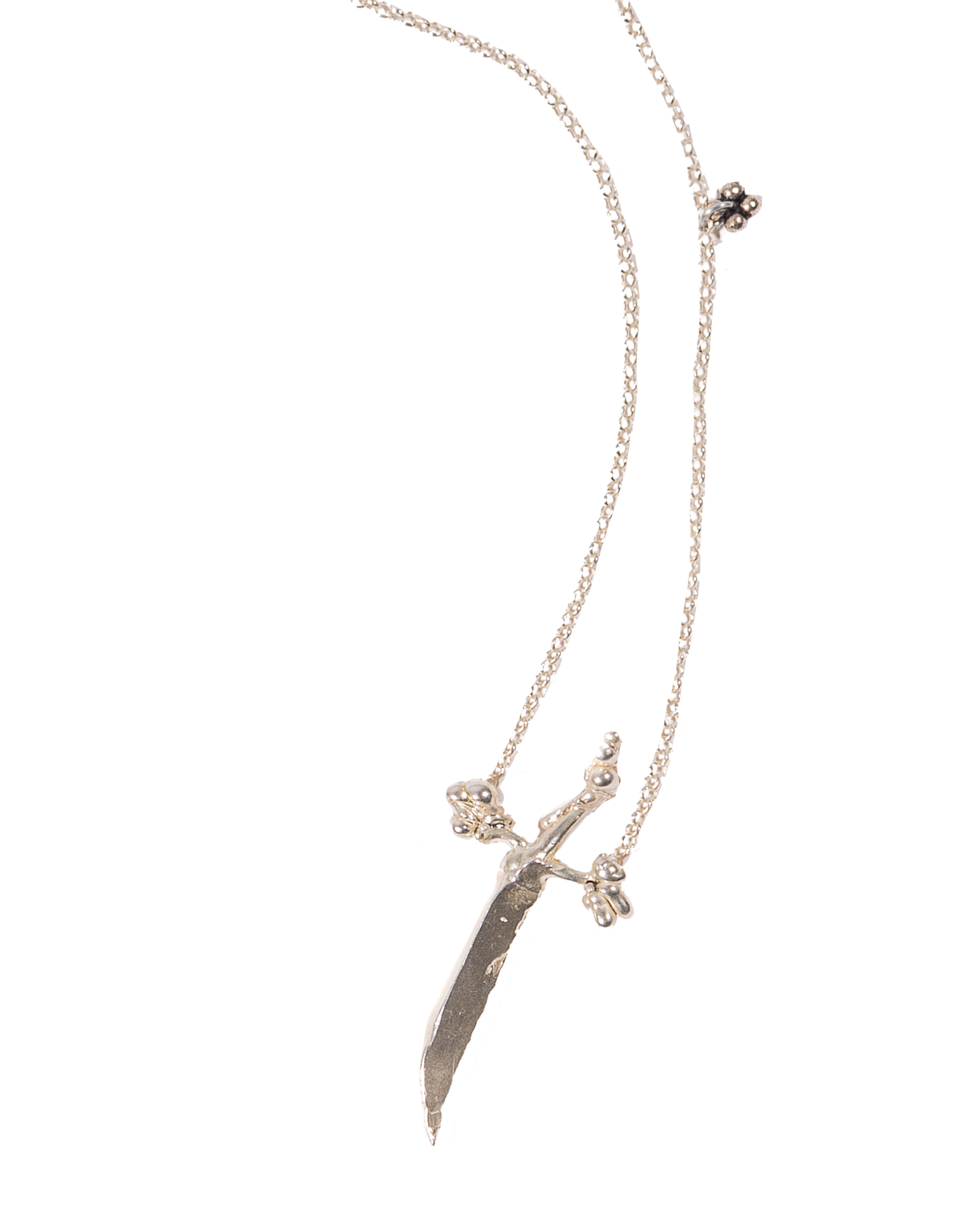 Silver Sword necklace - belt