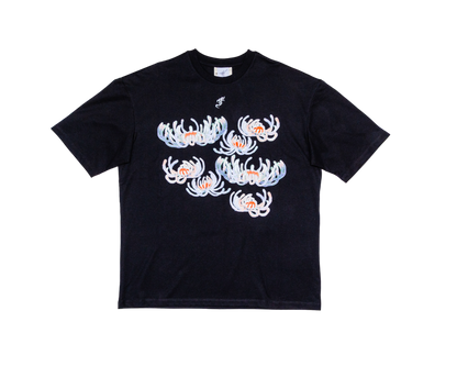Flowers black Tshirt